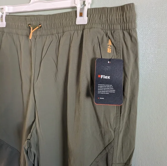 Bass Outdoor Men's Olive Green Cargo Jogger Pants XL - Picture 5 of 16